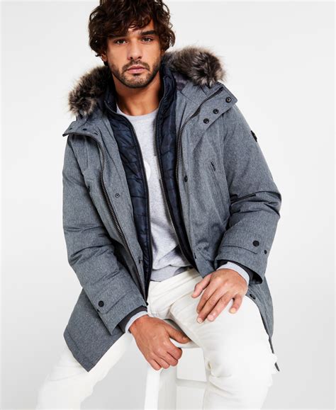 michael kors men's hooded bib snorkel parka stores